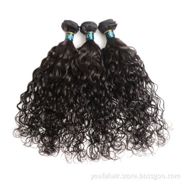 High Quality Hot Sale Virgin Hair Brazilian Water Curly 100% Human Hair Bundles Water Wave Hair Extensions